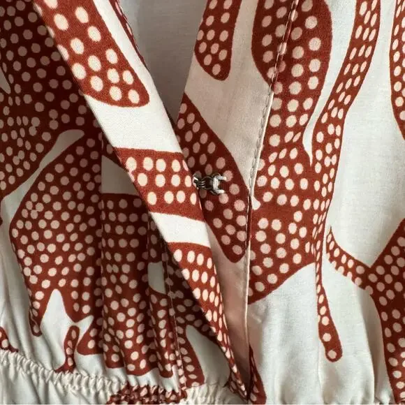 NEW Anthropologie Somerset Maxi Dress in Neutral Floral Dot Size Small - Picture 7 of 15